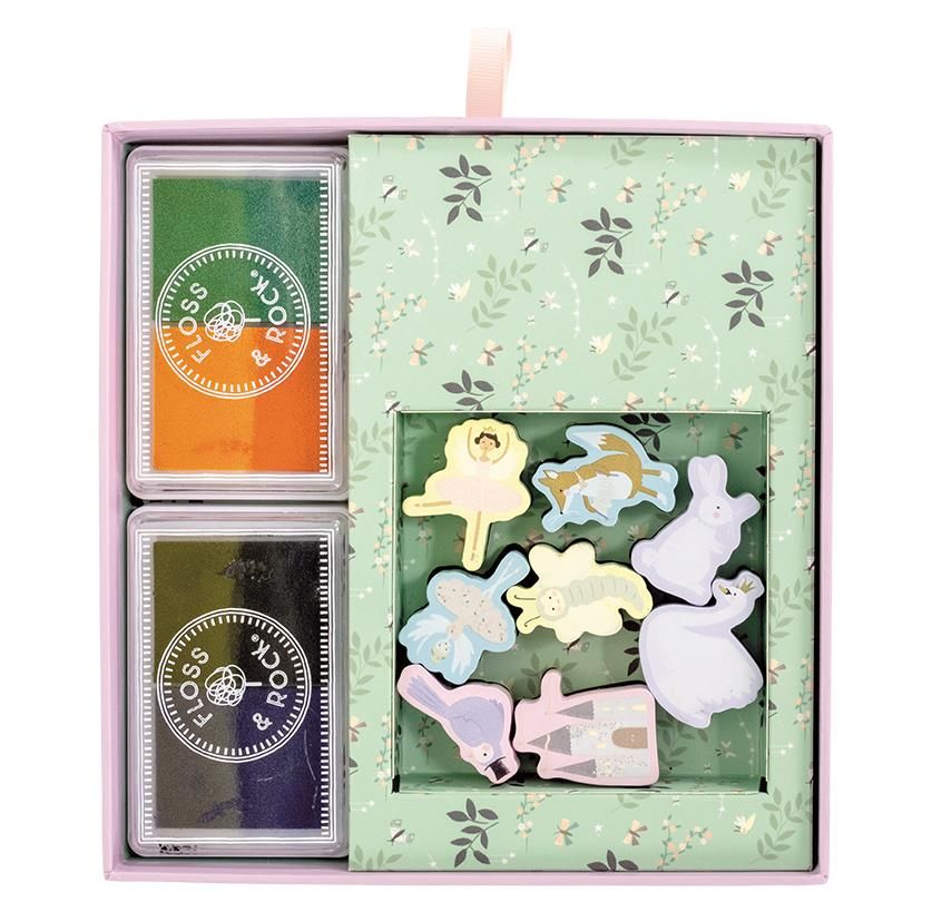 Floss & Rock Stamper Ahşap Baskı Seti // Enchanted