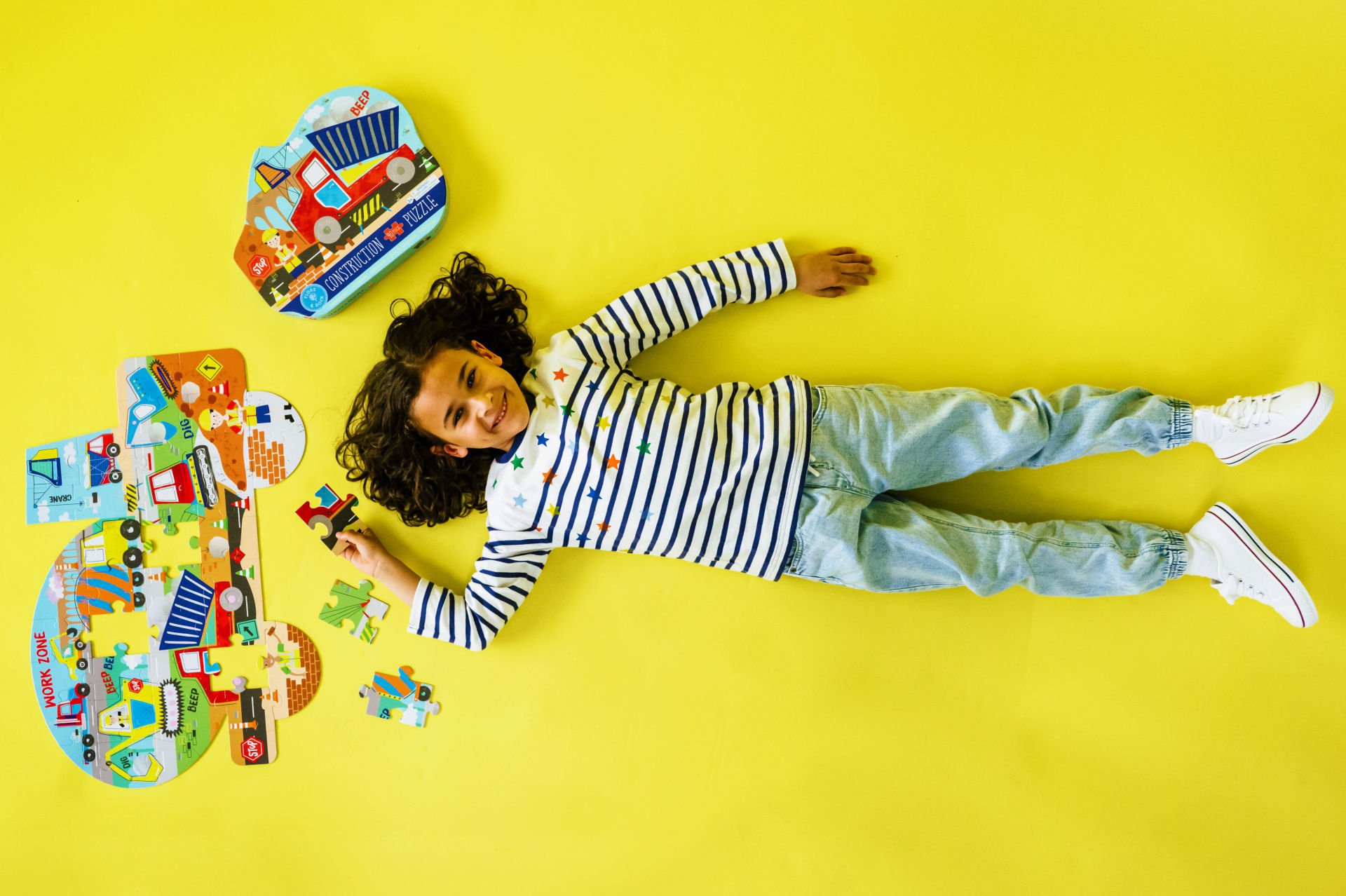 Floss & Rock Shaped Puzzle // Construction (40 Parça)