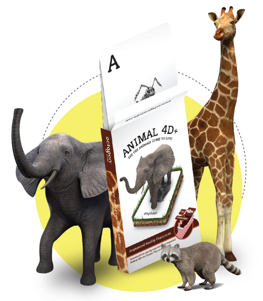 Fun4Edu Arttırılmış Sanal Gerçeklik Kartları // Animals