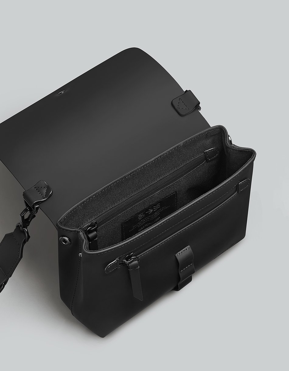 Gaston Luga Spl&auml;sh Crossbody Bag // Black