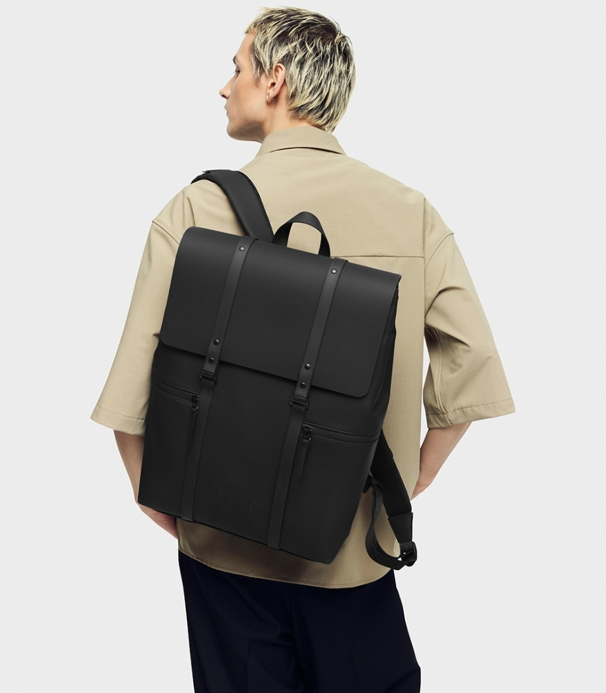 Gaston Luga Splash 2.0 Laptop Bölmeli Sırt Çantası (16 inch) // Siyah