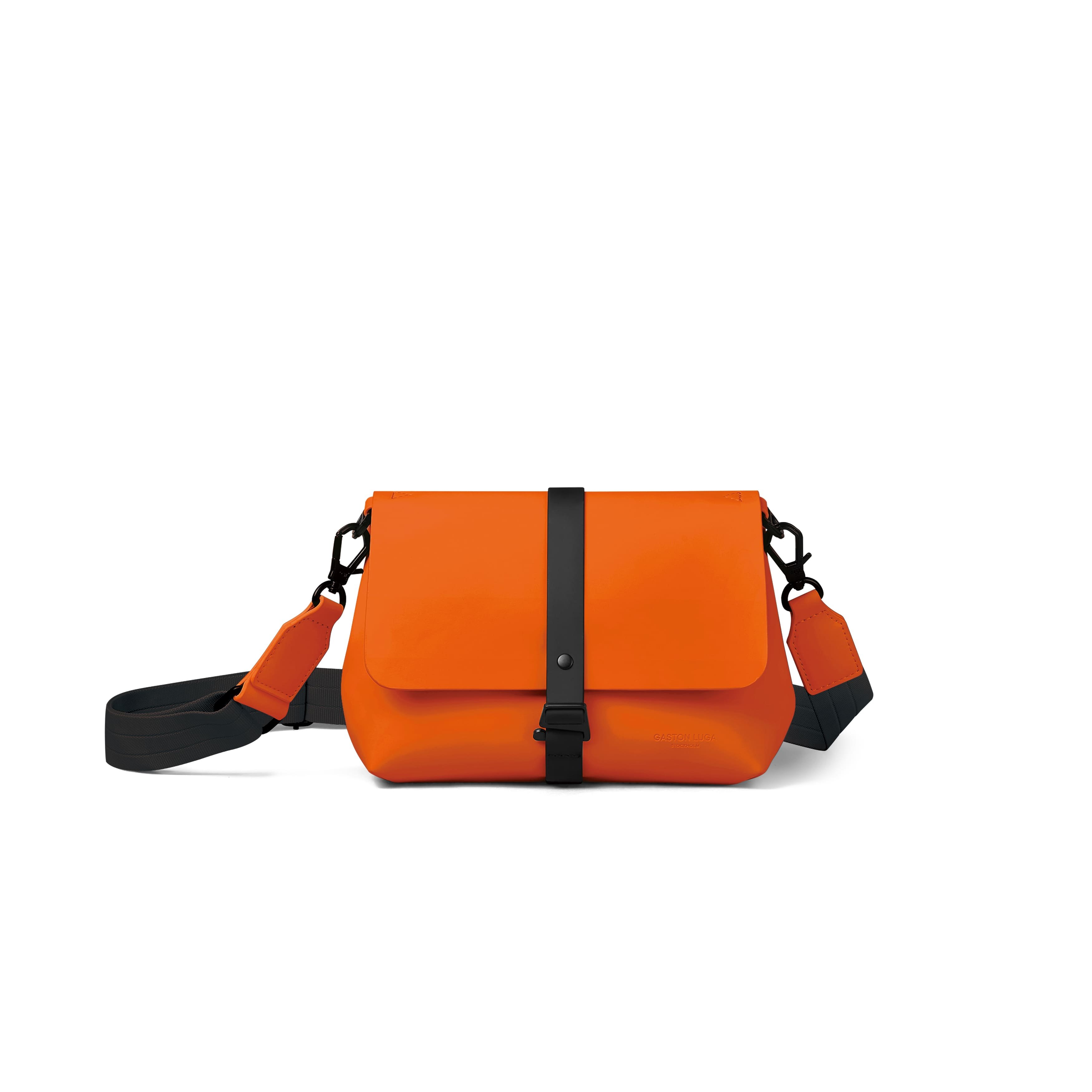 Gaston Luga Spl&auml;sh Crossbody Bag // Orange Flame