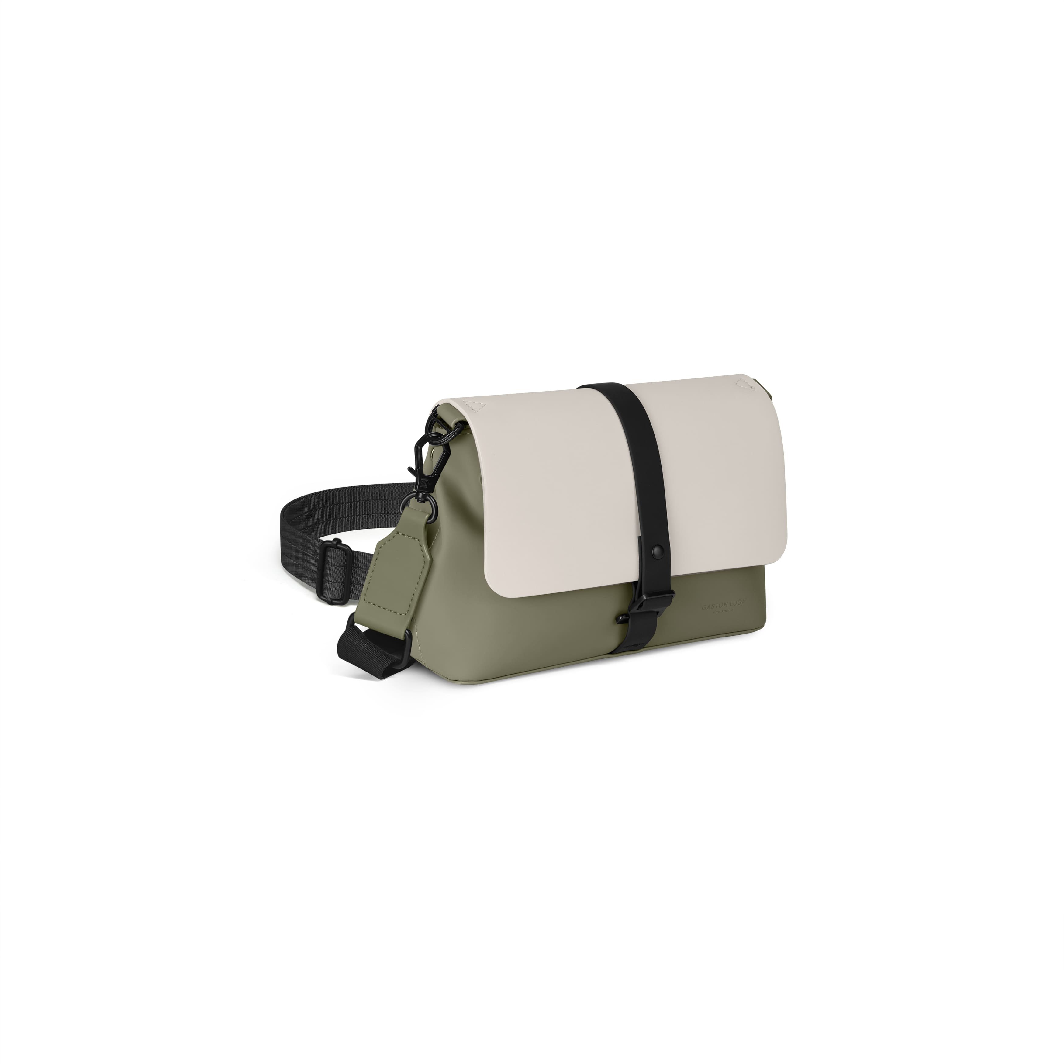 Gaston Luga Spl&auml;sh Crossbody Bag // Cloud Cream - Sage