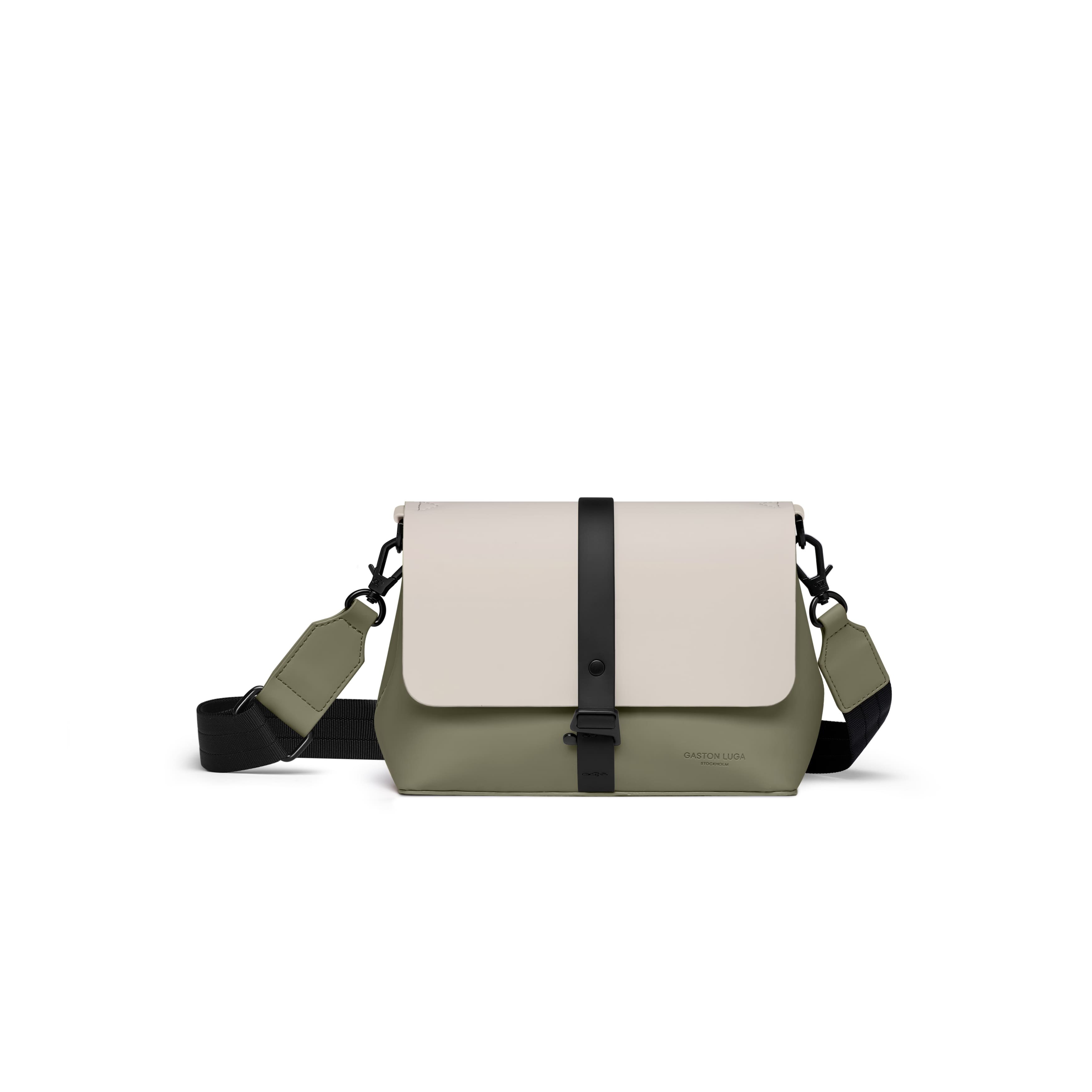 Gaston Luga Spl&auml;sh Crossbody Bag // Cloud Cream - Sage