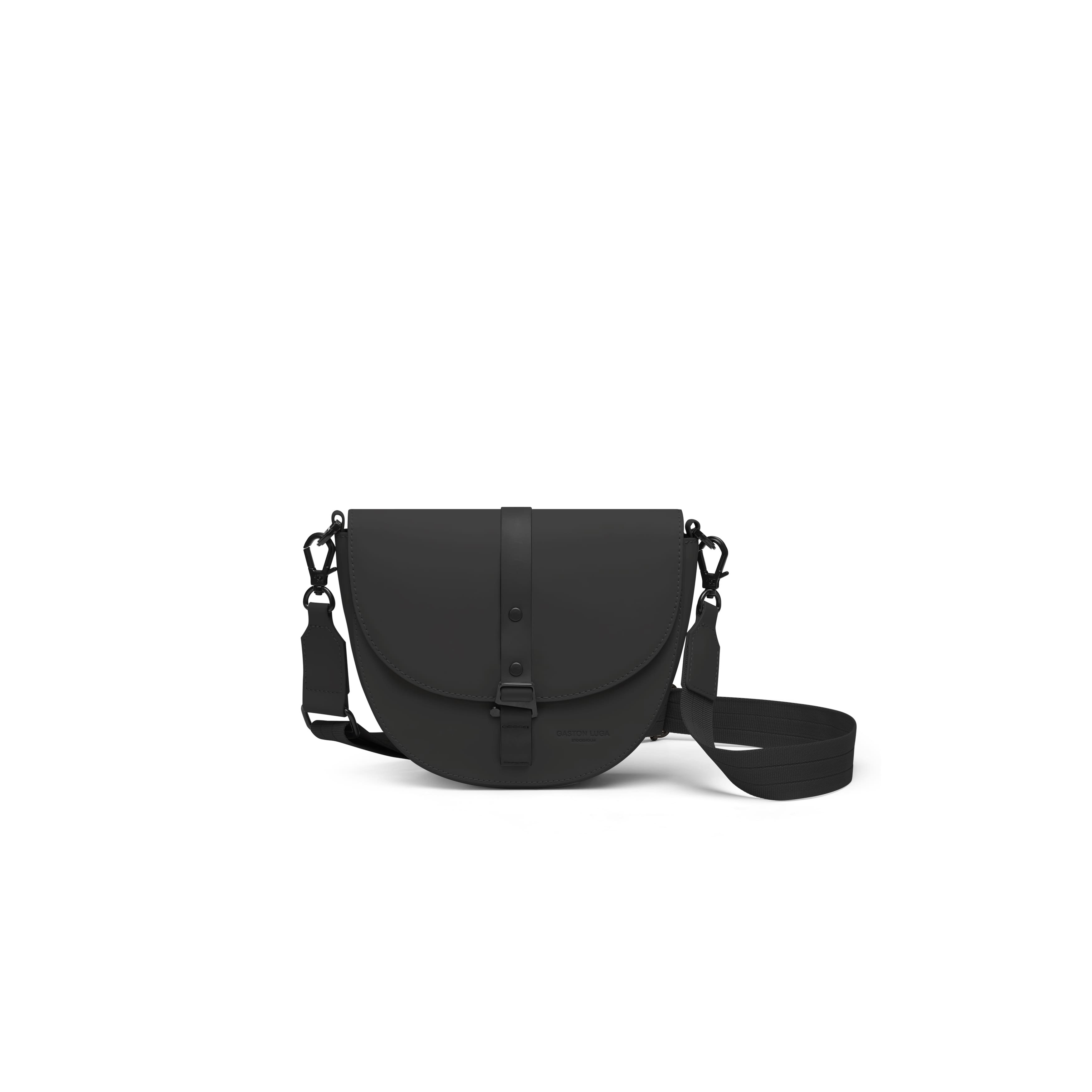 Gaston Luga Spl&auml;sh Moon Crossbody Omuz &Ccedil;antası // Black