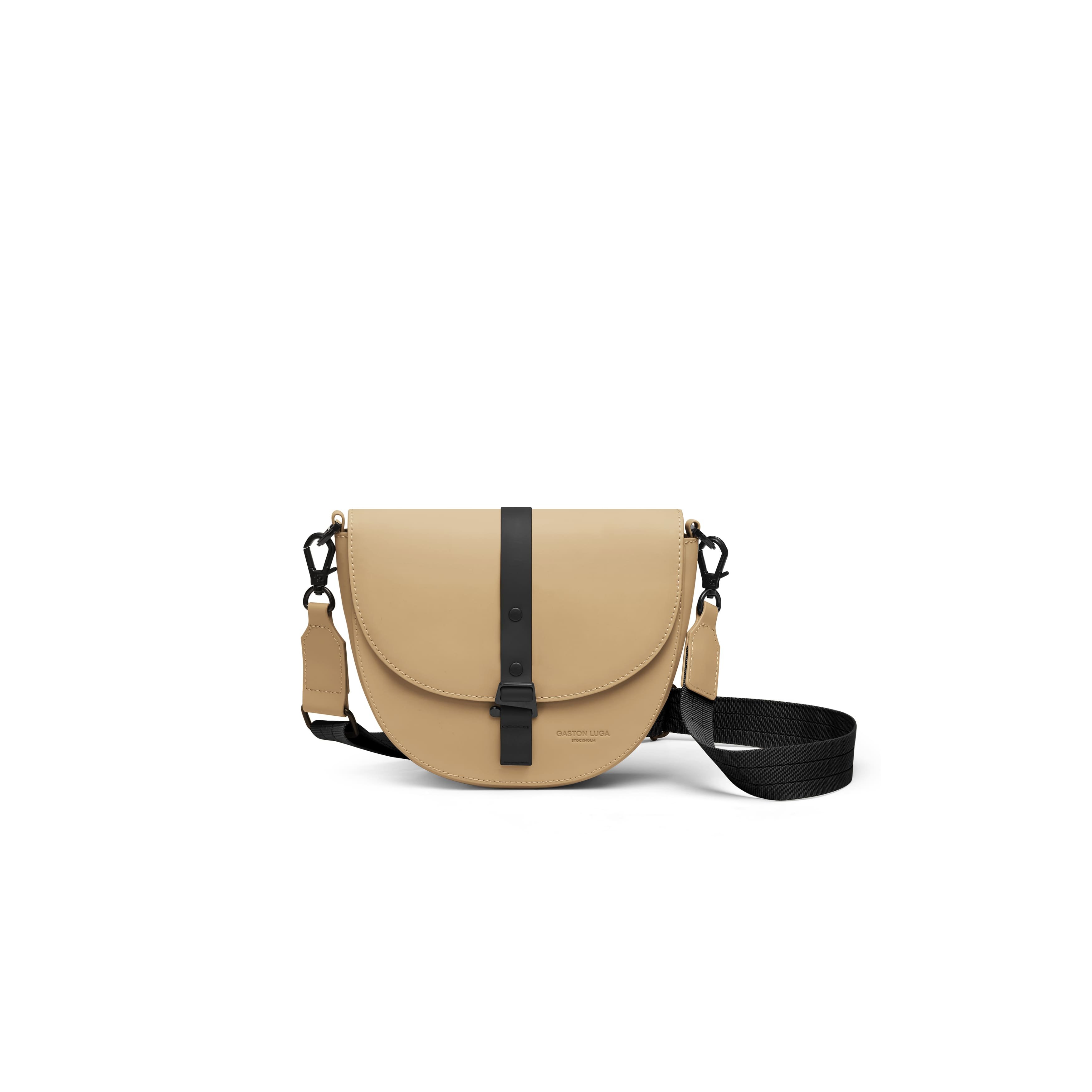 Gaston Luga Spl&auml;sh Moon Crossbody Omuz &Ccedil;antası // Latte
