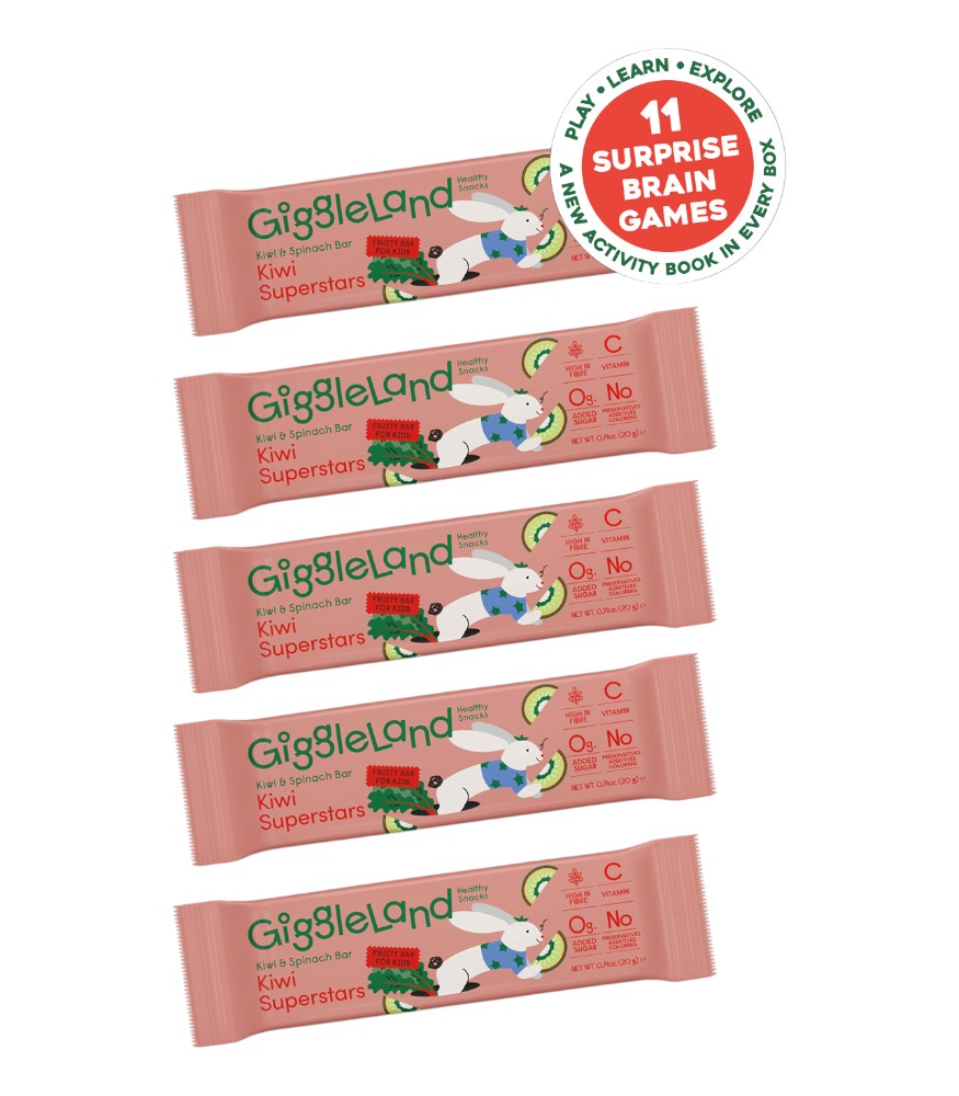 Giggleland Meyve Bar Set (5 Adet) (20 gr) // Kivi & Ispanak