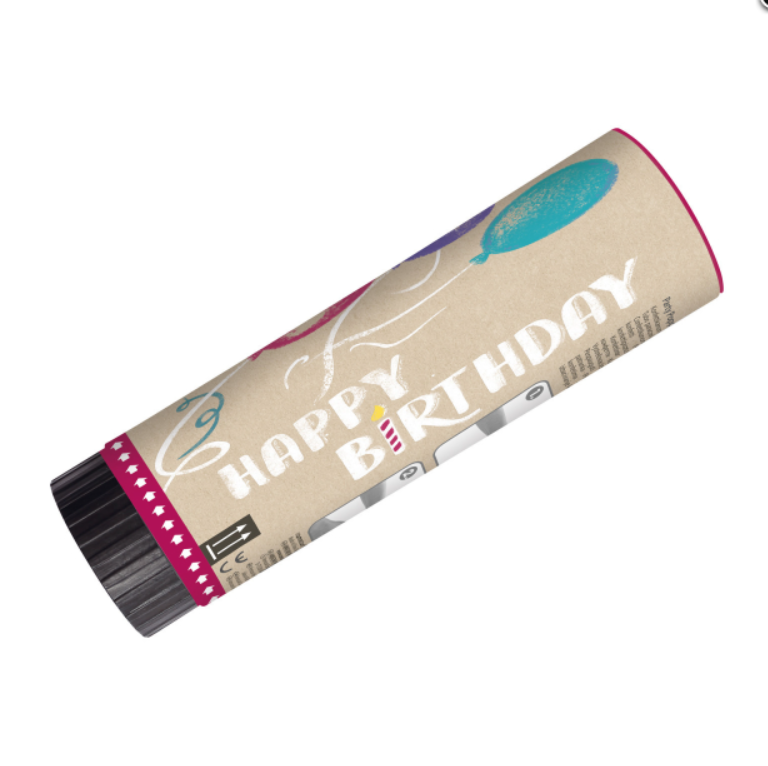 Ginger Ray 2 Parti Popper - Doğum Günü Partim Plastik / Kağıt 15 cm