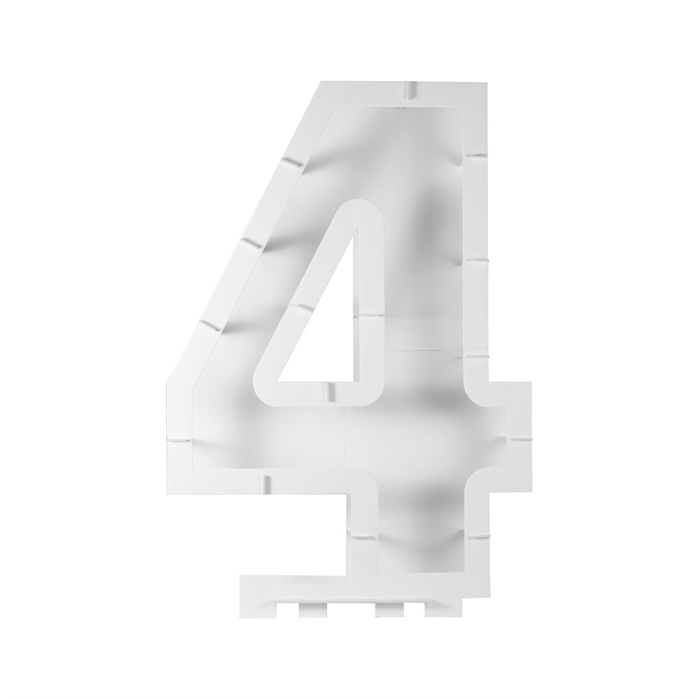 Ginger Ray Balon Standı - 4 Rakamı