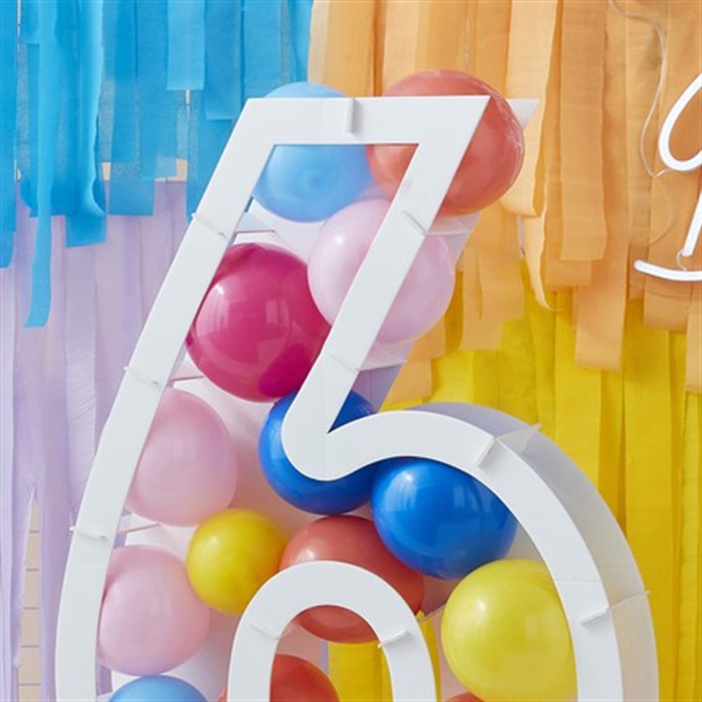 Ginger Ray Balon Standı - 6 Rakamı