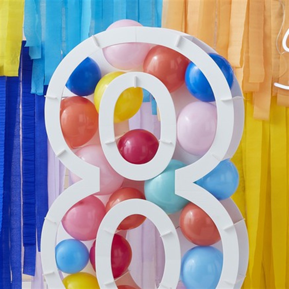 Ginger Ray Balon Standı - 8 Rakamı