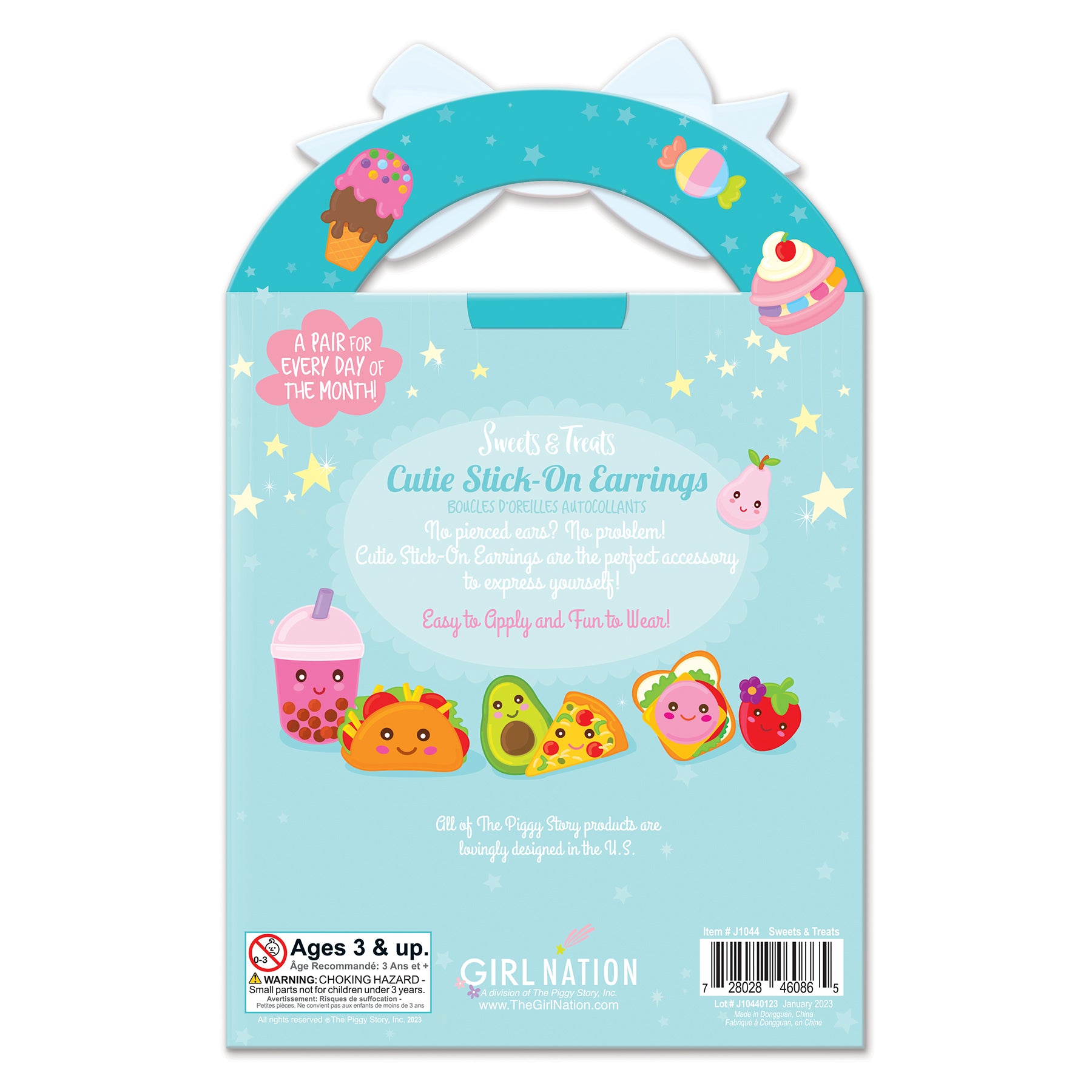 Girl Nation Cutie Sticker Küpe // Sweets & Treats