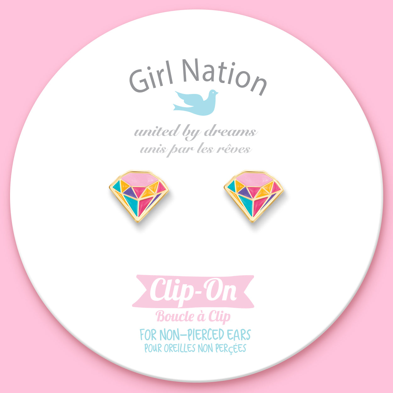 Girl Nation Clip On Klipsli K&uuml;pe //&nbsp;Princess Jewel