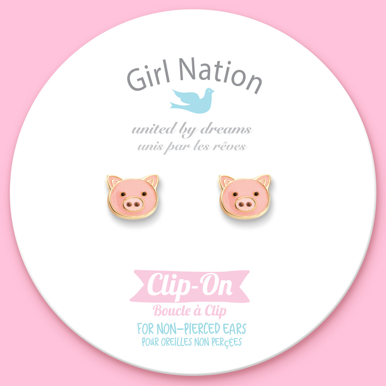 Girl Nation Clip On Klipsli K&uuml;pe //&nbsp;Precious Pig