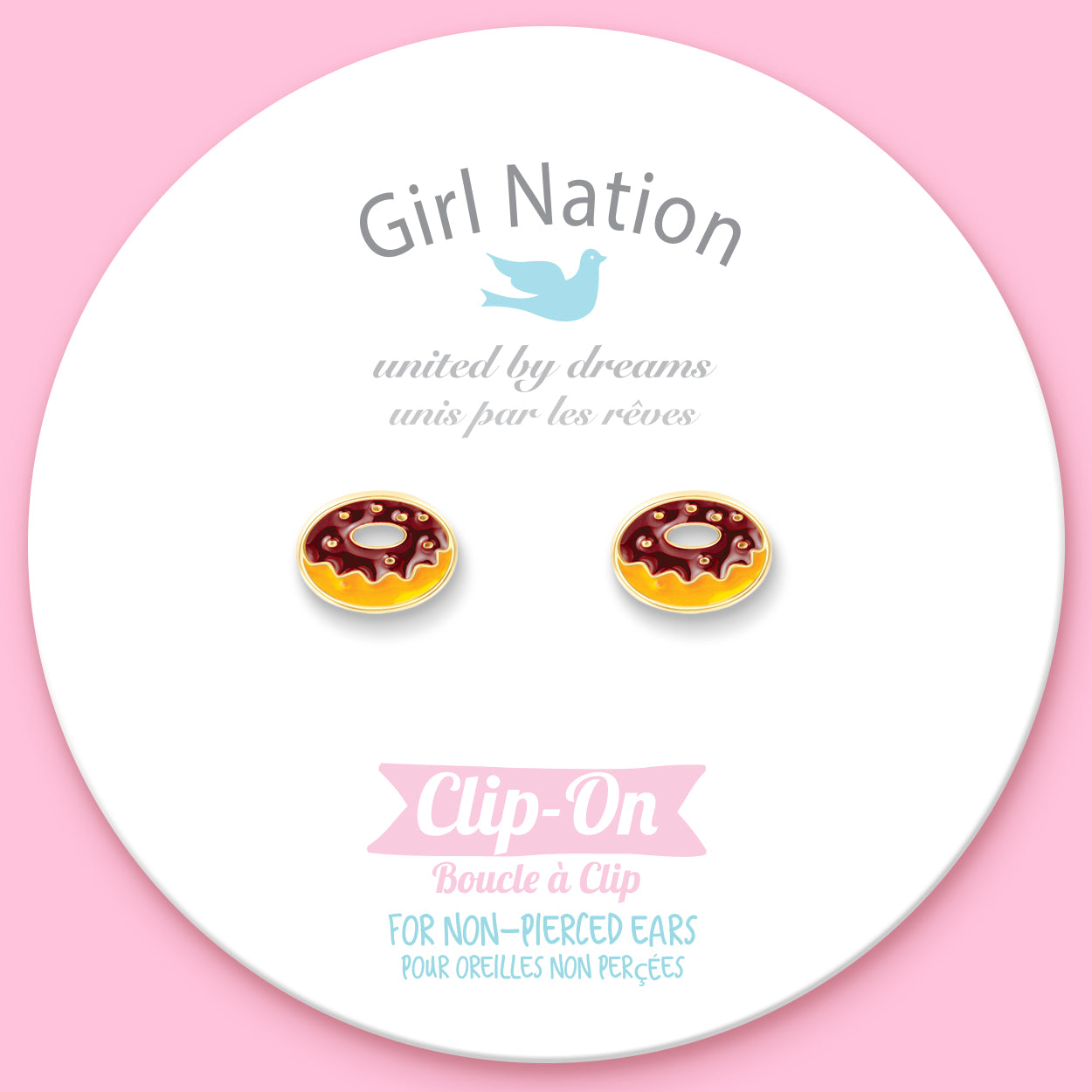 Girl Nation Clip On Klipsli Küpe // Yummy Donut