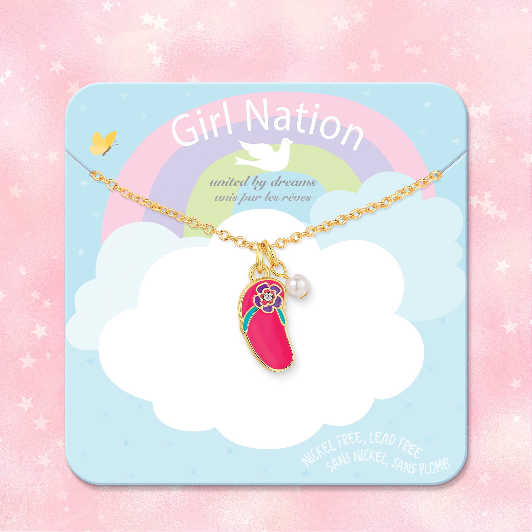 Girl Nation Sweet Petite Kolye // Crystal Flip Flop