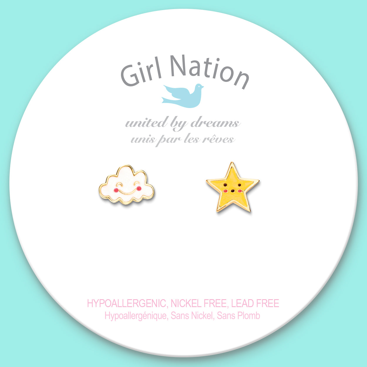 Girl Nation The Perfect Pair Cutie Küpe // Head in the Clouds