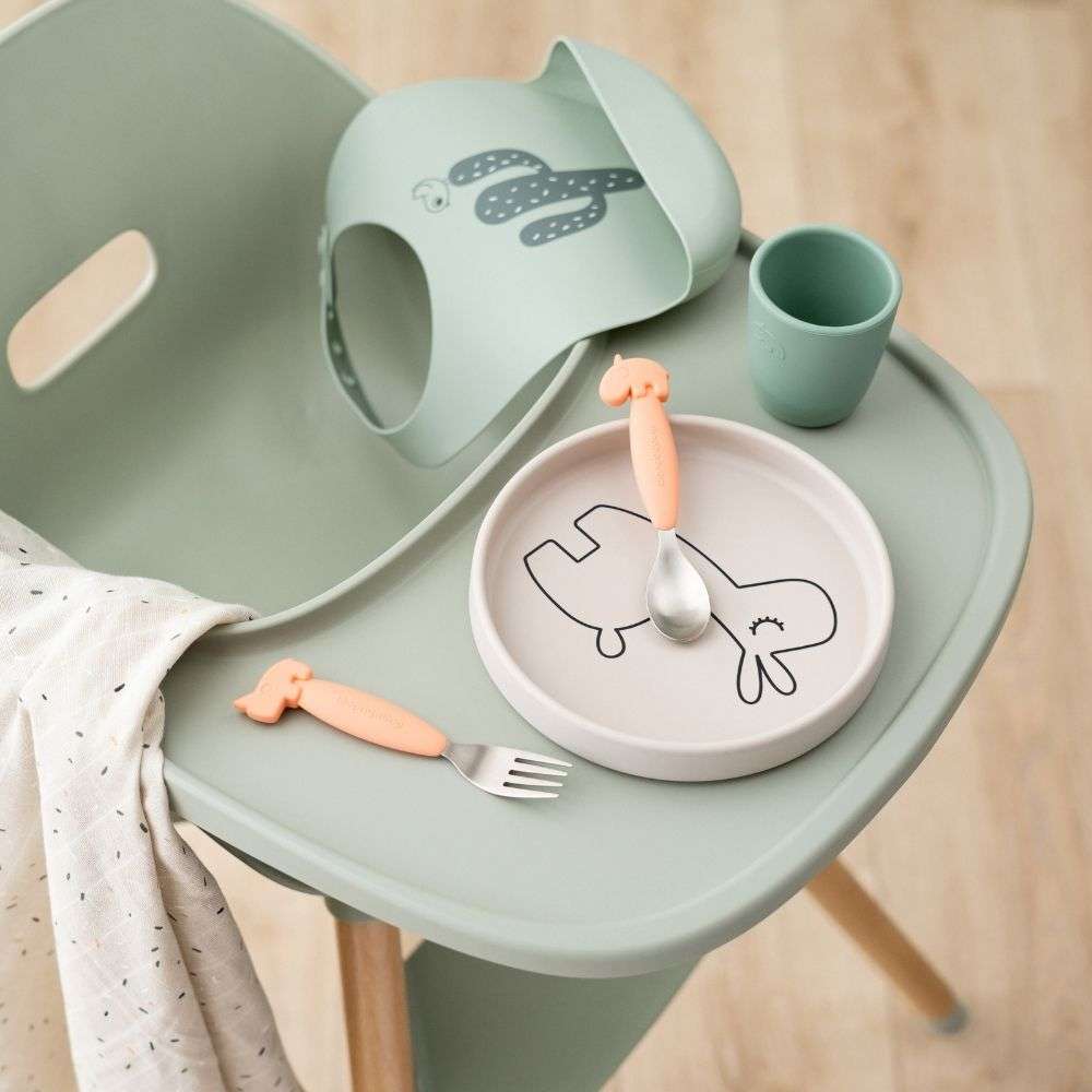 Done by Deer Silikon Mama &Ouml;nl&uuml;ğ&uuml; Set (2 Adet) // Lalee - Bej & Yeşil