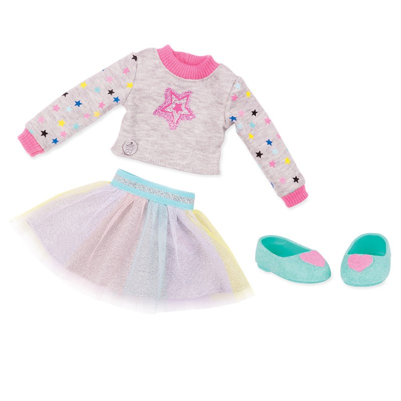 Glitter Girls Oyuncak Bebek Kıyafet Seti // Tutu Skirt & Sweater