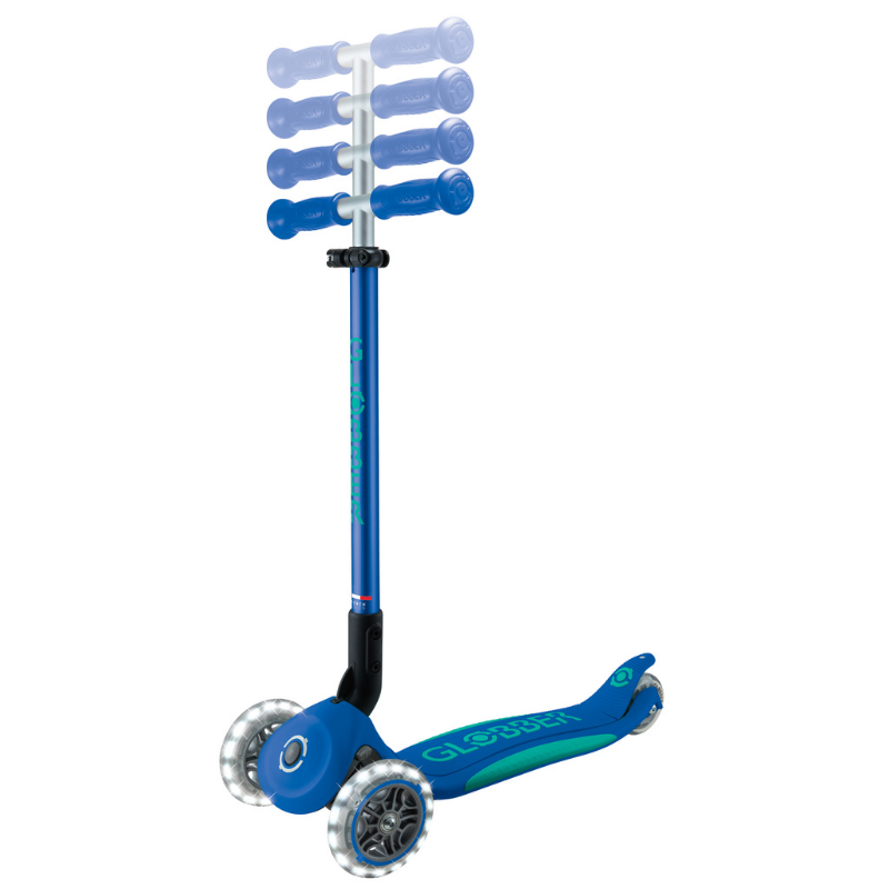 Globber Elite Deluxe Işıklı Scooter // Lacivert
