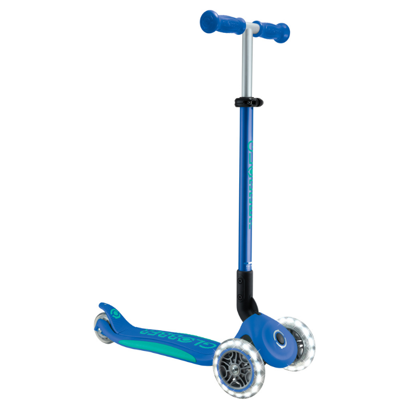 Globber Elite Deluxe Işıklı Scooter // Lacivert