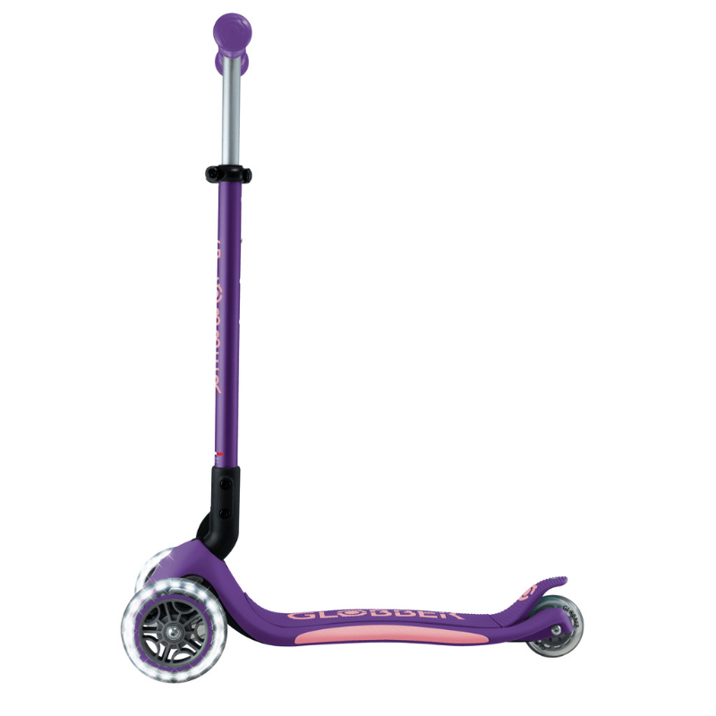 Globber Elite Deluxe Işıklı Scooter // Koyu Mor