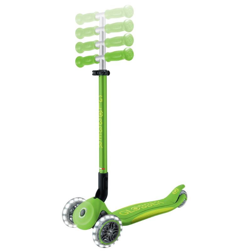Globber Elite Deluxe Işıklı Scooter // Elma Yeşili
