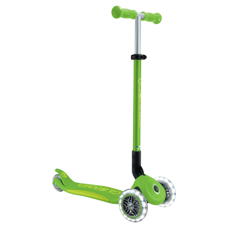 Globber Elite Deluxe Işıklı Scooter // Elma Yeşili