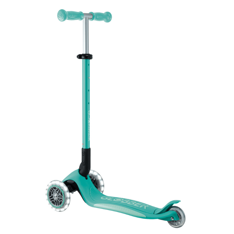 Globber Elite Deluxe Işıklı Scooter // Koyu Mint