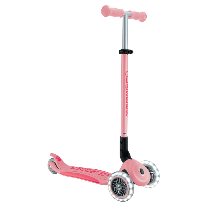 Globber Elite Deluxe Işıklı Scooter // Pastel Pembe