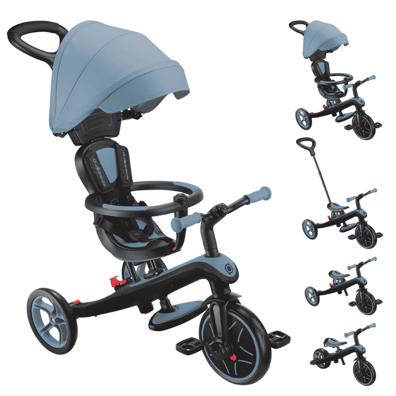 Globber Explorer Trike 4in1 &Ccedil;ocuk Bisikleti // Ash Blue