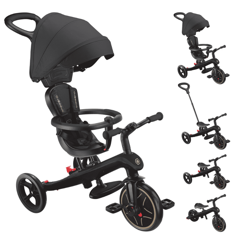 Globber Explorer Trike 4in1 &Ccedil;ocuk Bisikleti // Black