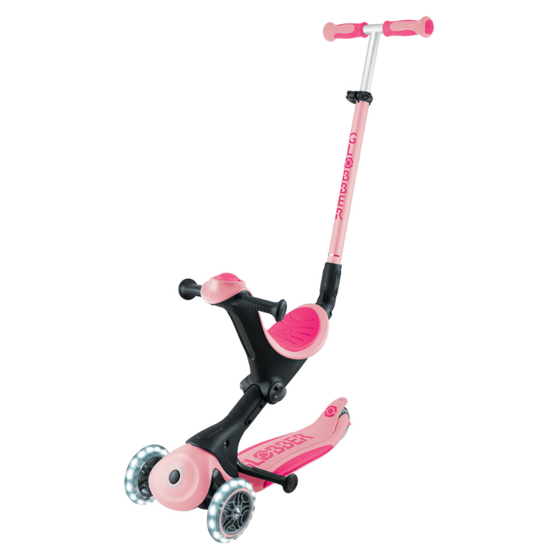 Globber Go Up Deluxe Işıklı Scooter // Pastel Pembe