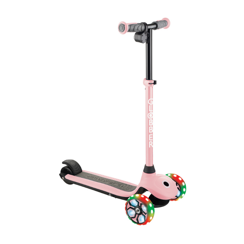 Globber One K E-Motion 4 Plus Işıklı Elektrikli Scooter // Pastel Pembe