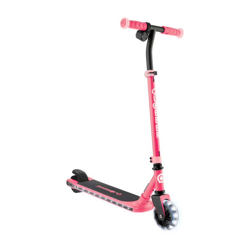 Globber One K E-Motion 6 Işıklı Elektrikli Scooter // Mercan Pembesi
