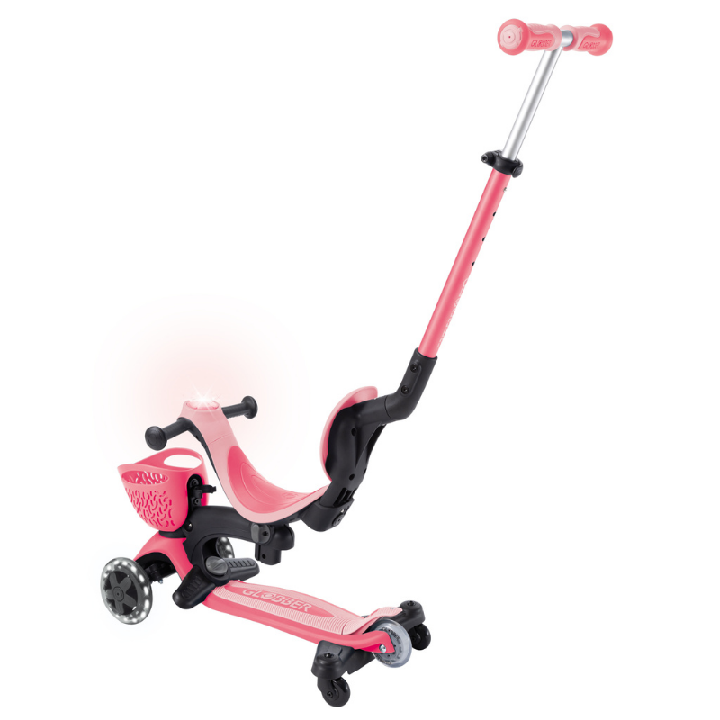 Globber Go Up Baby 360 Işıklı Scooter // Koyu Pastel Pembe