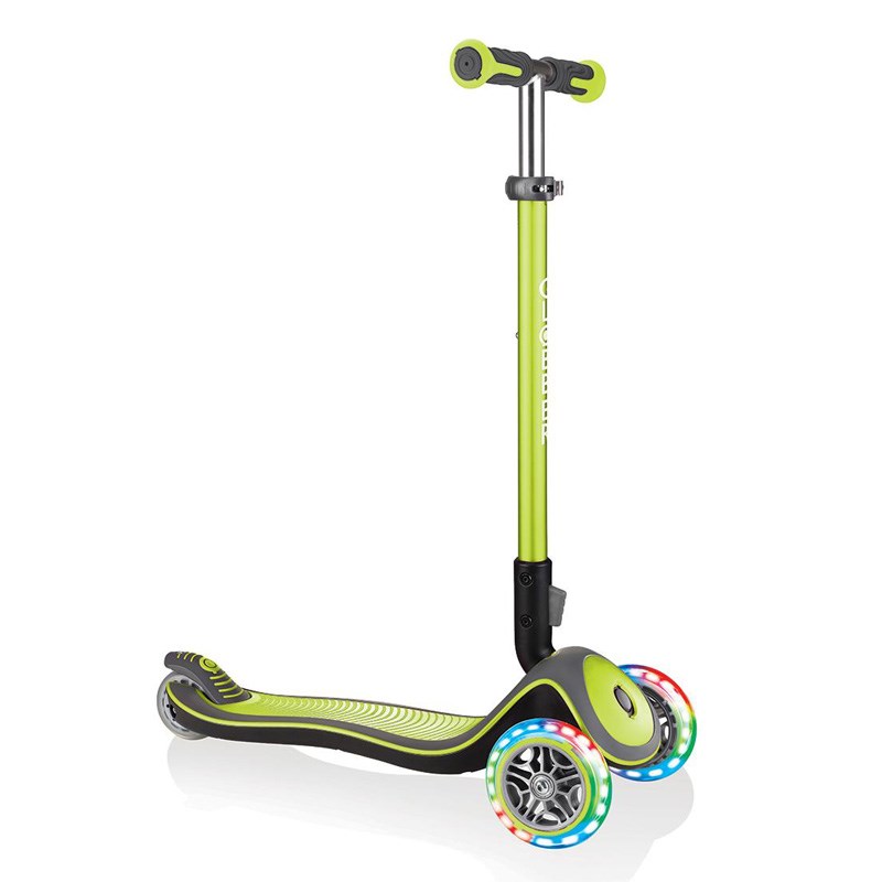 Globber Elite Deluxe Işıklı Scooter // Yeşil