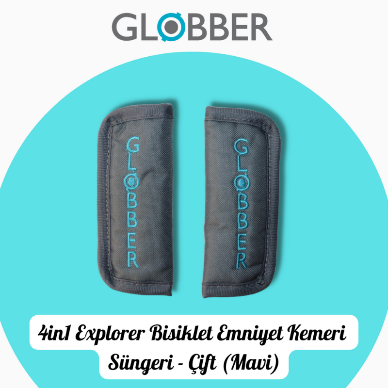 Globber 4in1 Explorer Bisiklet Yedek Parça // Çift Emniyet Kemeri Süngeri (Mavi)
