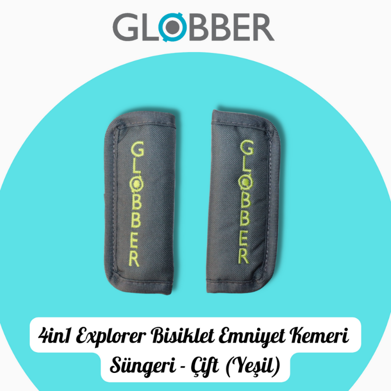 Globber 4in1 Explorer Bisiklet Yedek Par&ccedil;a // &Ccedil;ift Emniyet Kemeri S&uuml;ngeri (Yeşil)