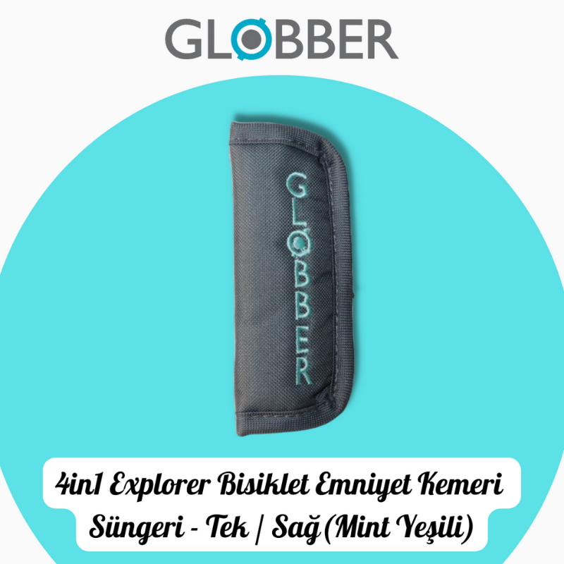 Globber 4in1 Explorer Bisiklet Yedek Parça // Tek Emniyet Kemeri Süngeri (Mint Yeşili)