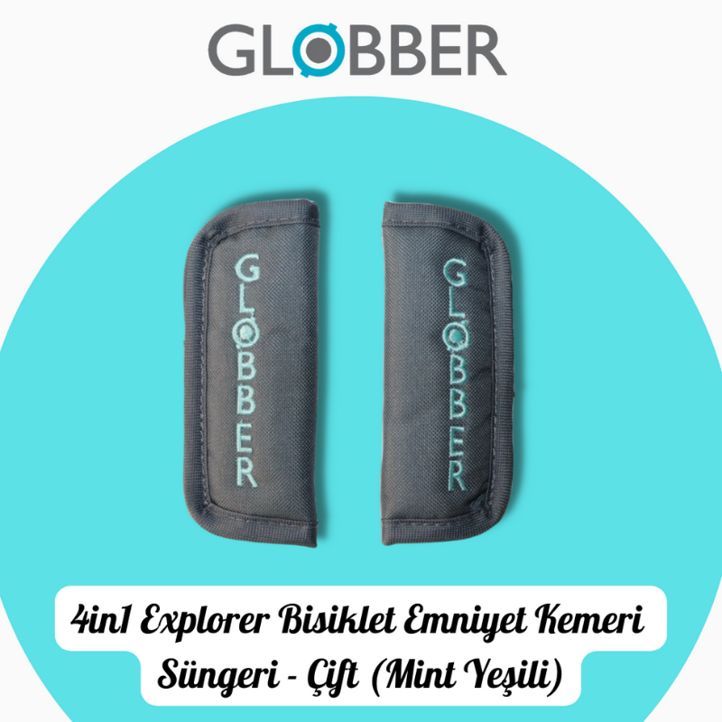 Globber 4in1 Explorer Bisiklet Yedek Parça // Çift Emniyet Kemeri Süngeri (Mint Yeşili)