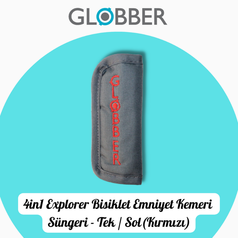 Globber 4in1 Explorer Bisiklet Yedek Parça // Tek Emniyet Kemeri Süngeri (Kırmızı)