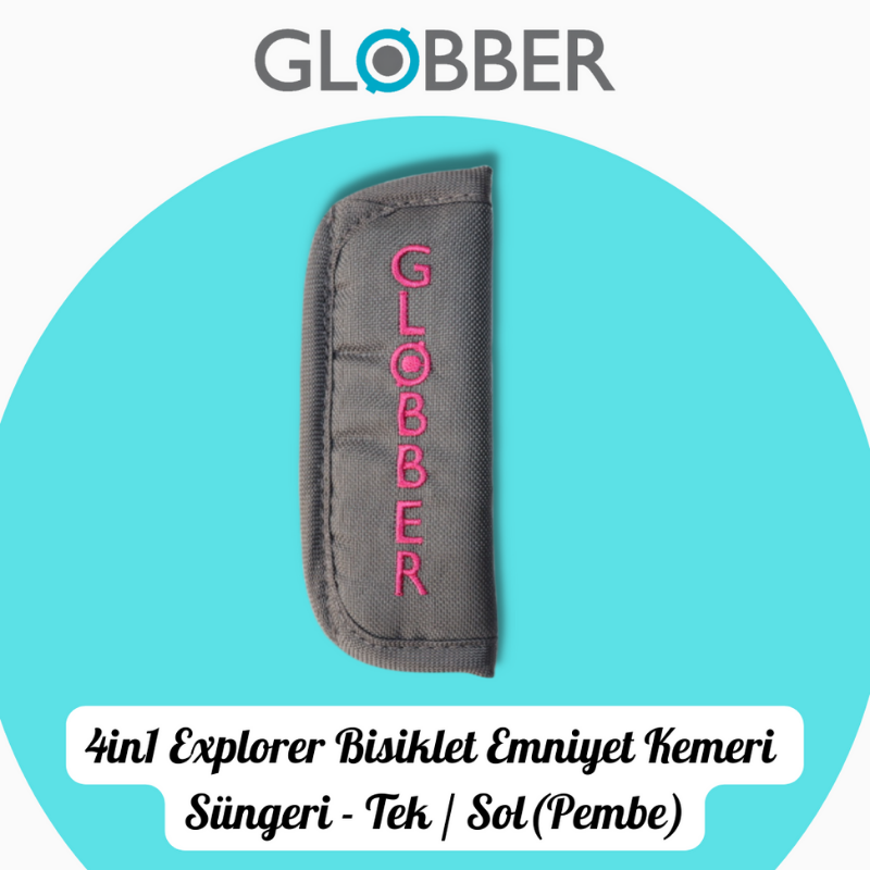 Globber 4in1 Explorer Bisiklet Yedek Parça // Tek Emniyet Kemeri Süngeri (Pembe)