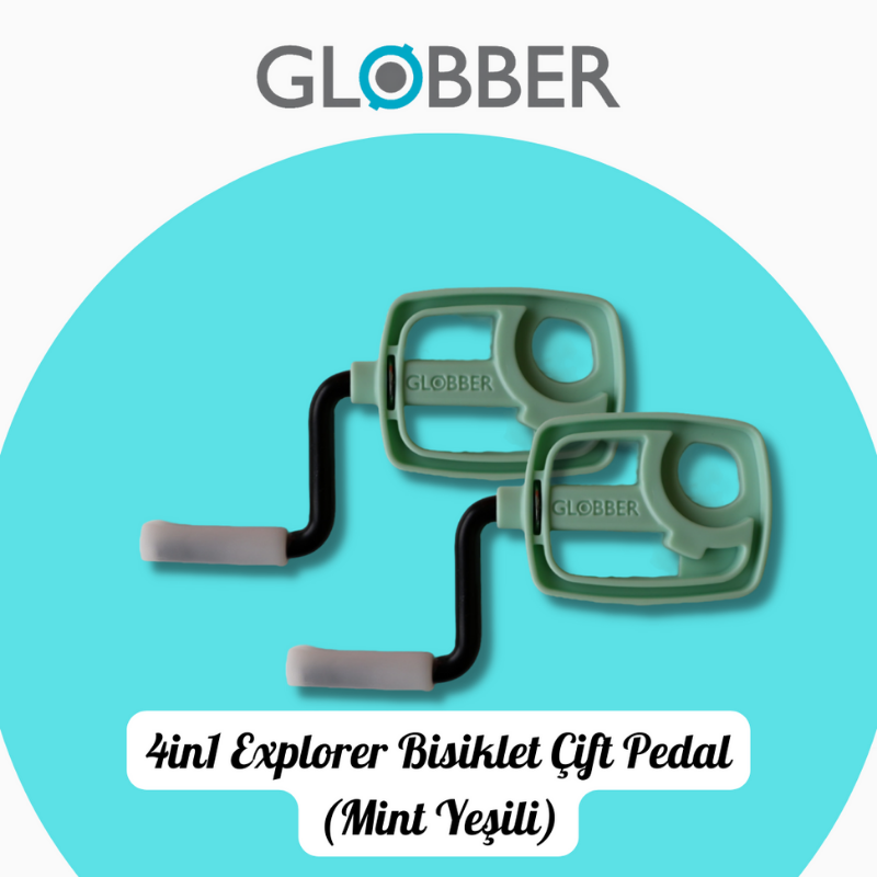 Globber 4in1 Explorer Bisiklet Yedek Parça // Çift Pedal (Mint Yeşili)