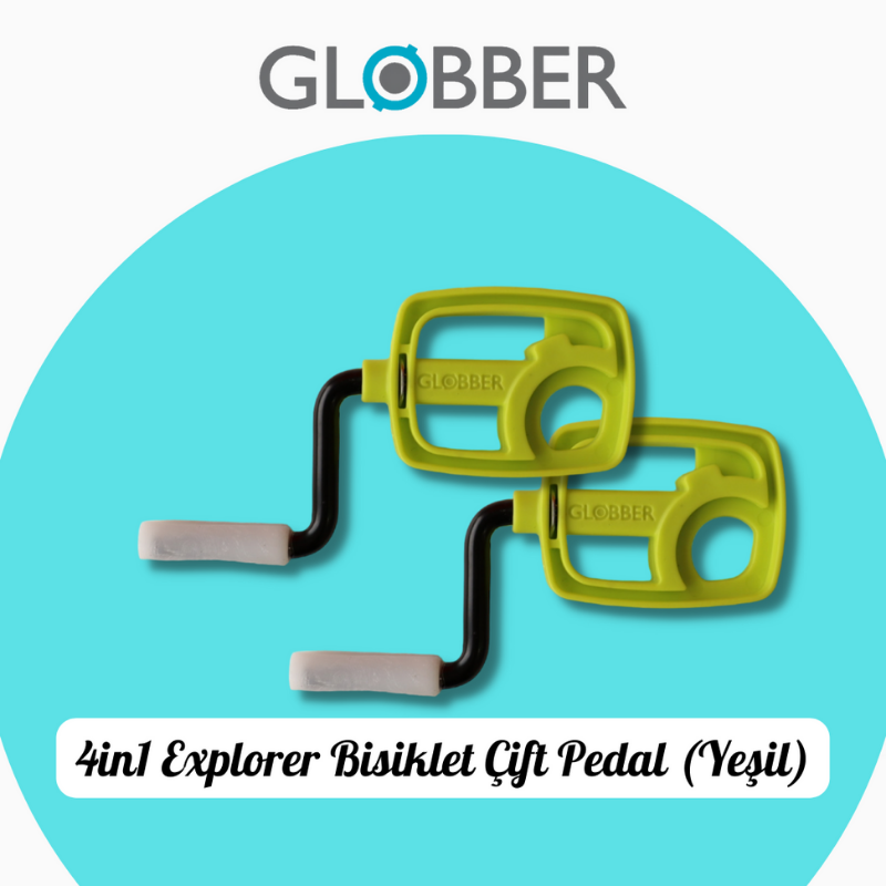 Globber 4in1 Explorer Bisiklet Yedek Parça // Çift Pedal (Yeşil)