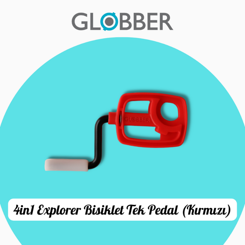 Globber 4in1 Explorer Bisiklet Yedek Parça // Tek Pedal (Kırmızı)