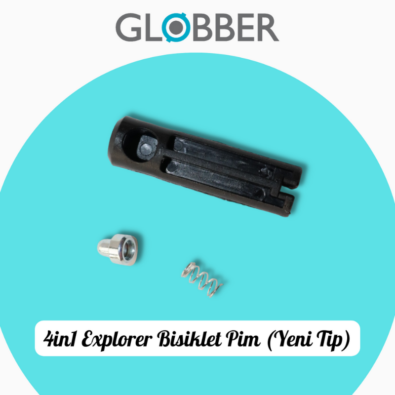 Globber 4in1 Explorer Bisiklet Yedek Parça // Yönlendirme Çubuğu Yeni Tip Pim (Plastik)