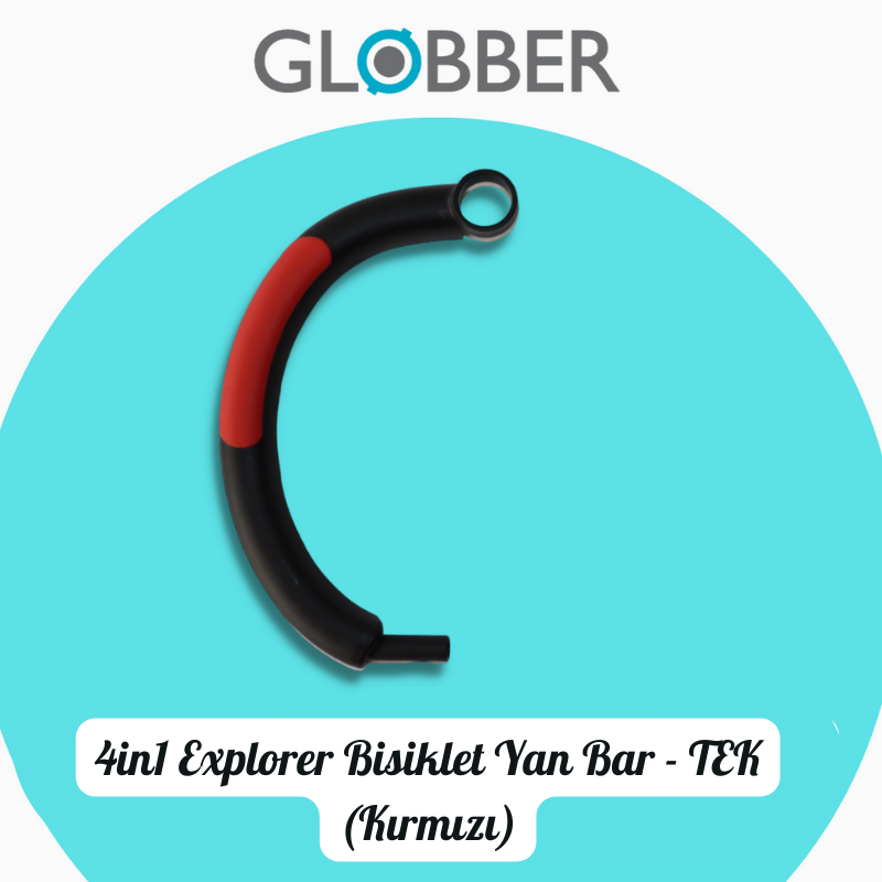 Globber 4in1 Explorer Bisiklet Yedek Parça // Tek Yan Bar (Kırmızı)