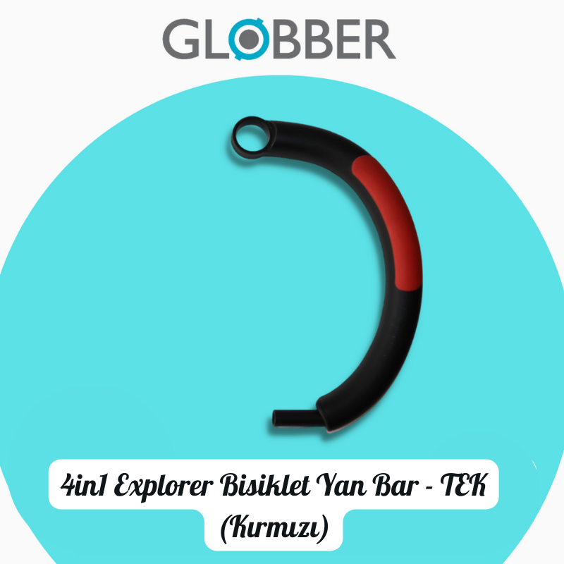 Globber 4in1 Explorer Bisiklet Yedek Parça // Tek Yan Bar (Kırmızı)