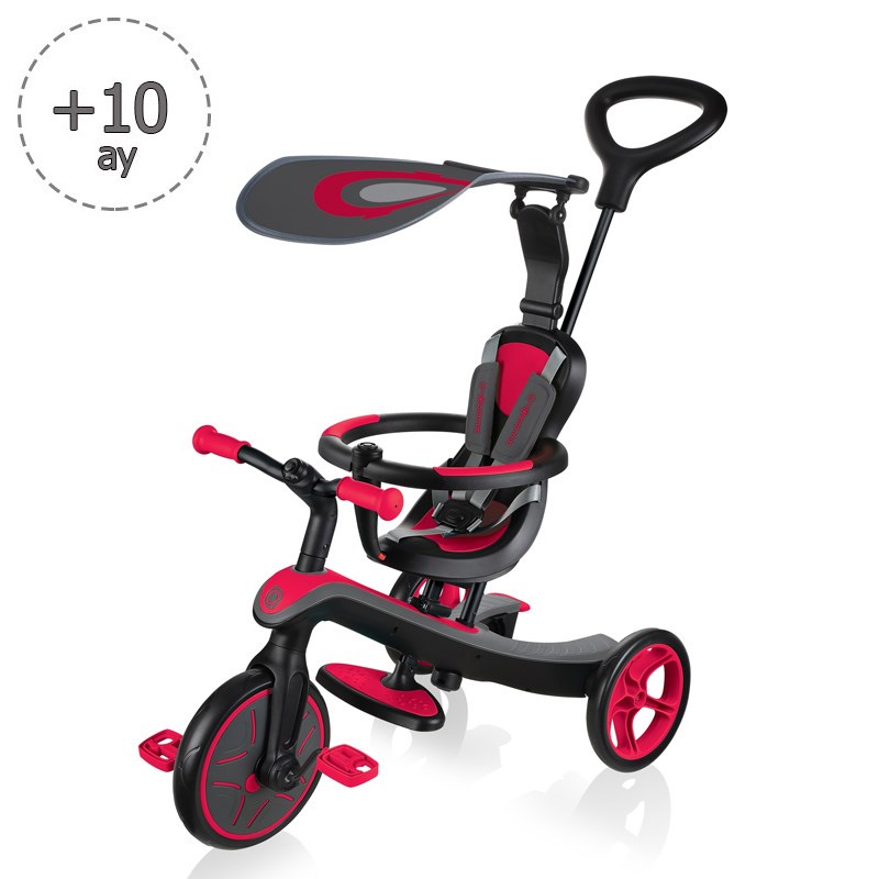Globber Explorer 4in1 Bisiklet // Kırmızı
